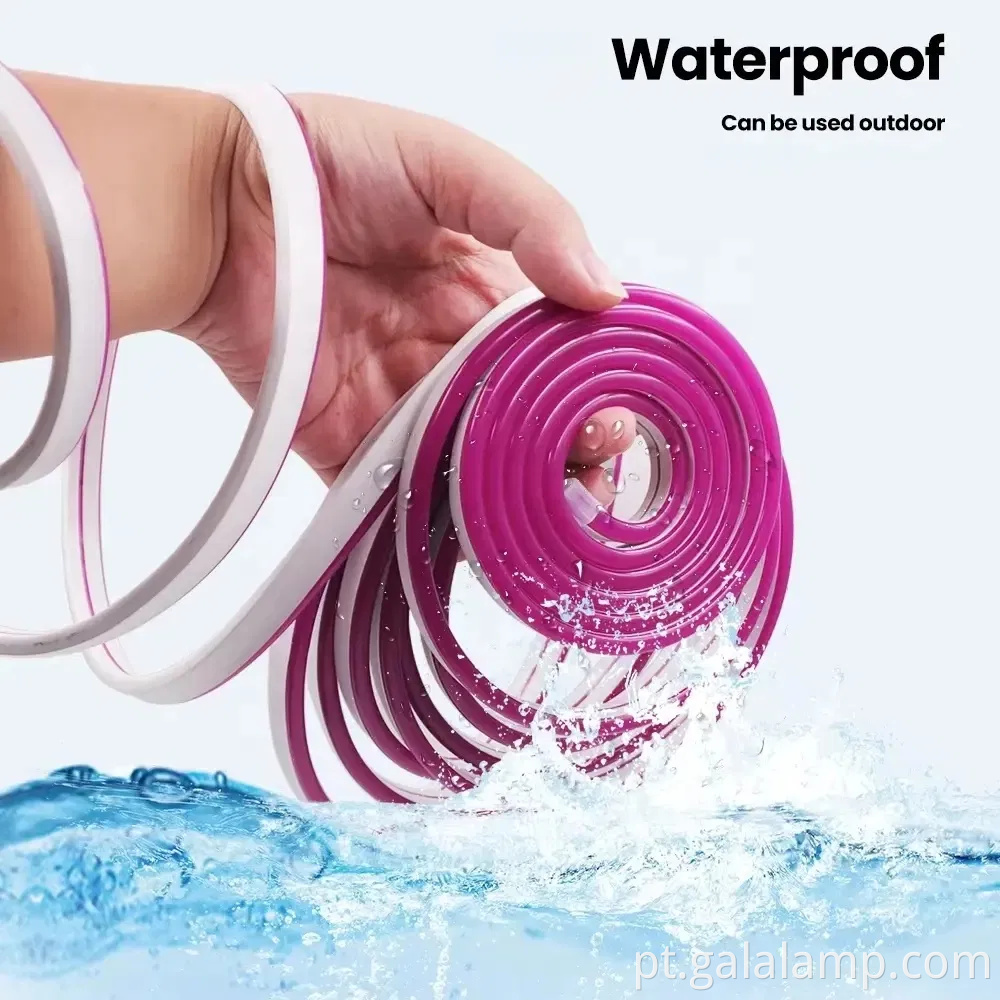 Faixa de luz neon flexível à prova d'água 5m SMD 2835 Sinais externos